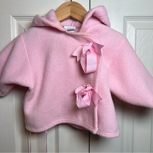 Vintage Pink Fleece Baby Jacket
